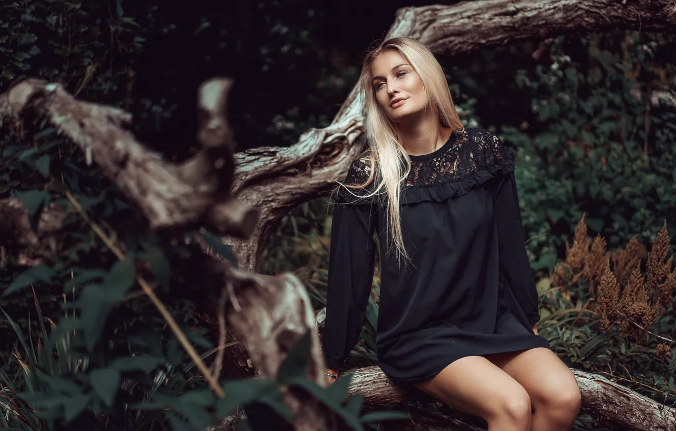 Фото обои девушка, природа, Rika Berhorst