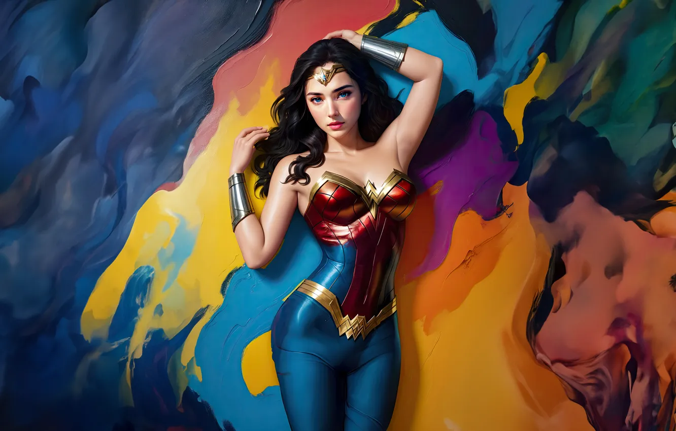 Фото обои peace, woman, defender, wonder