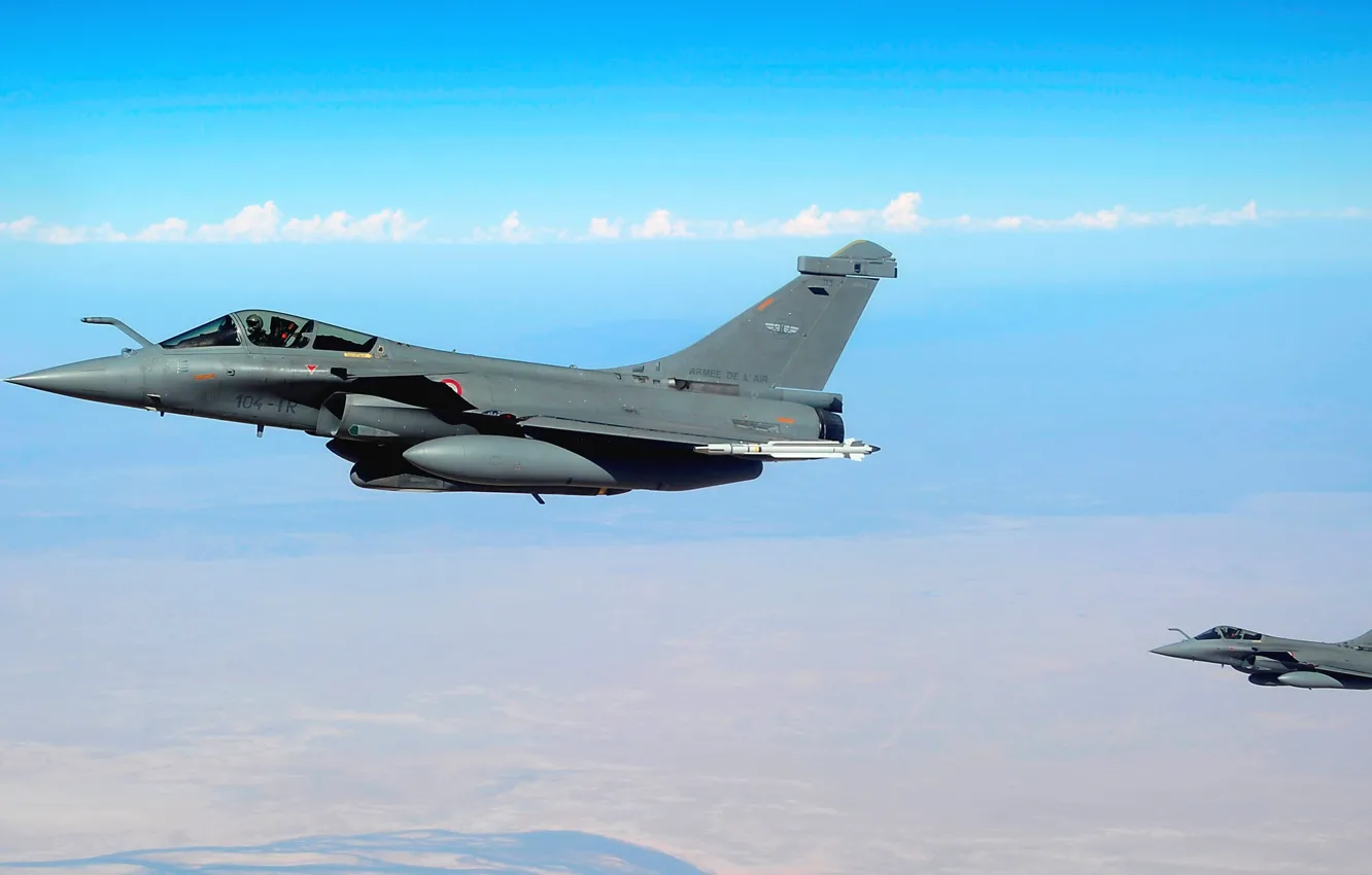 Фото обои Франция, многоцелевой истребитель, Dassault Rafale, четвертое поколение, рафаль