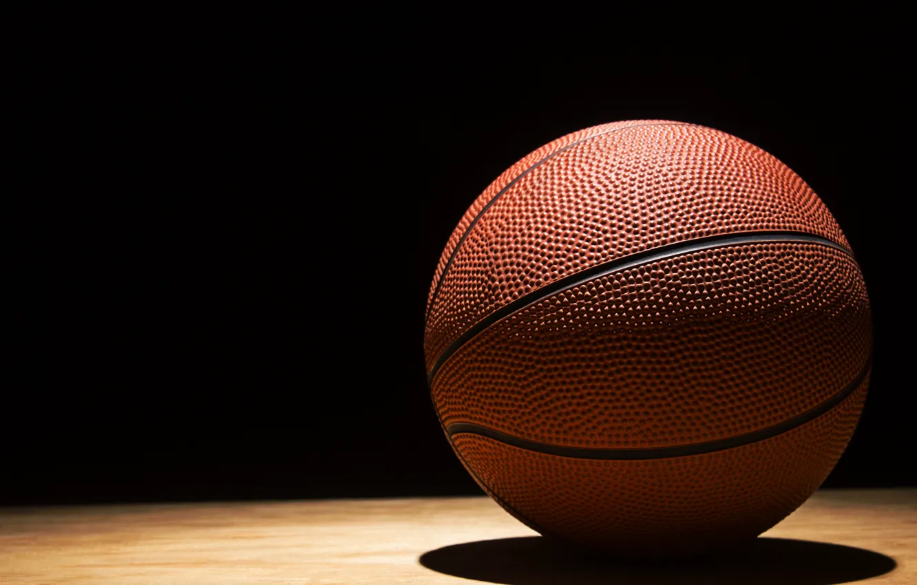 Фото обои basketball, floor, ball, shadows