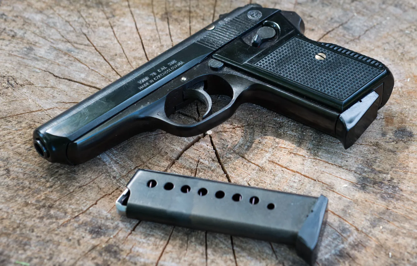 Фото обои пистолет, оружие, Czech, VZ 70
