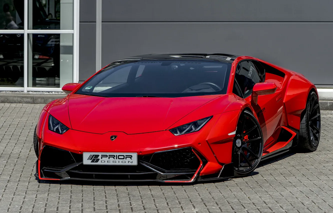 Фото обои Lamborghini, 2018, Widebody, Prior-Design, Huracan, PDLP610WB, Aerodynamik-Kit
