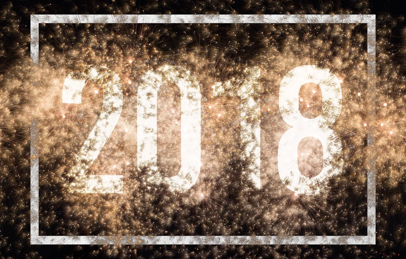 Фото обои lights, салют, Новый Год, фейерверк, new year, happy, Happy New Year, 2018