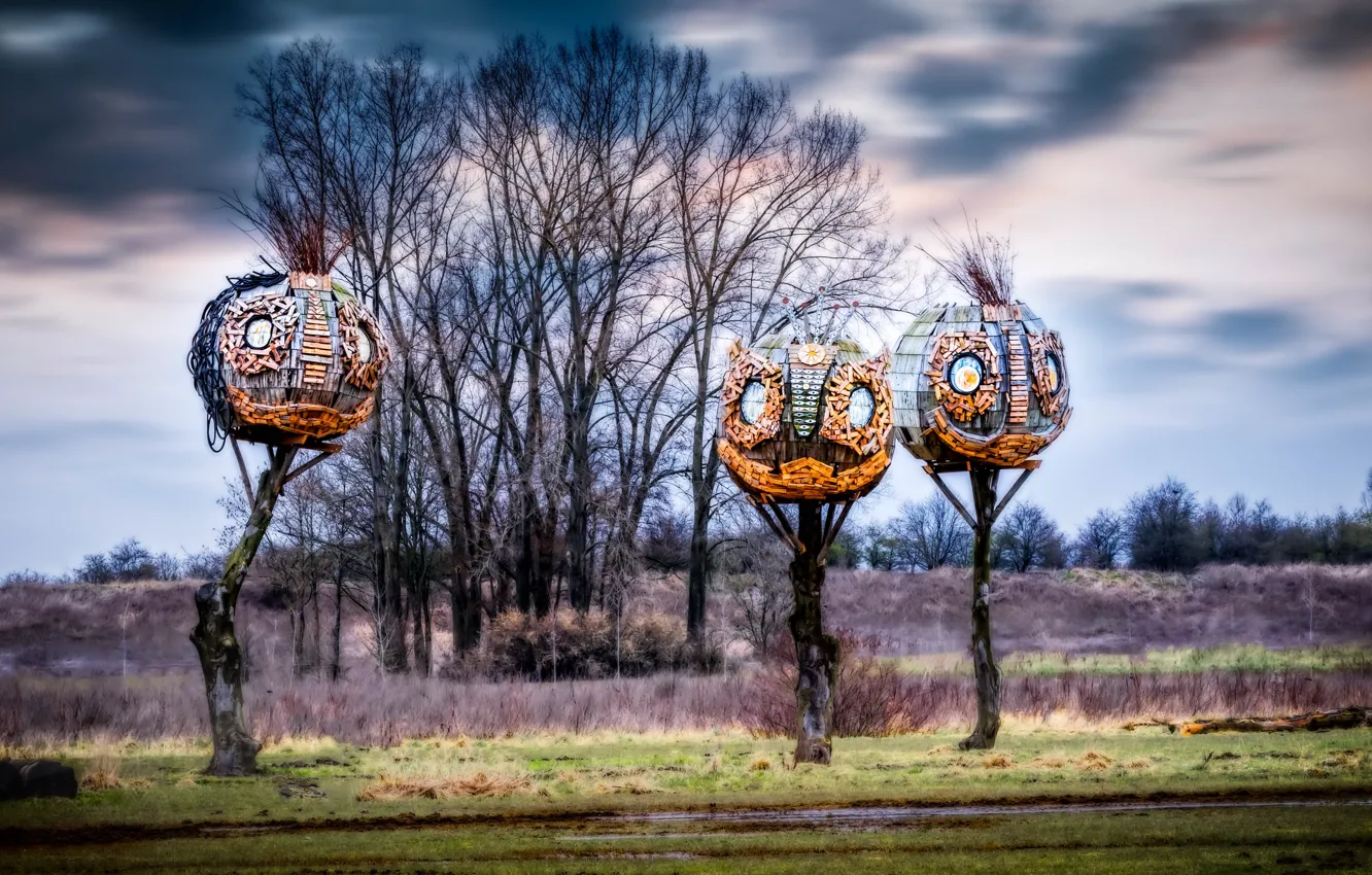 Фото обои Netherlands, Guelders, Rijkerswoerd, Parc Lingezegen