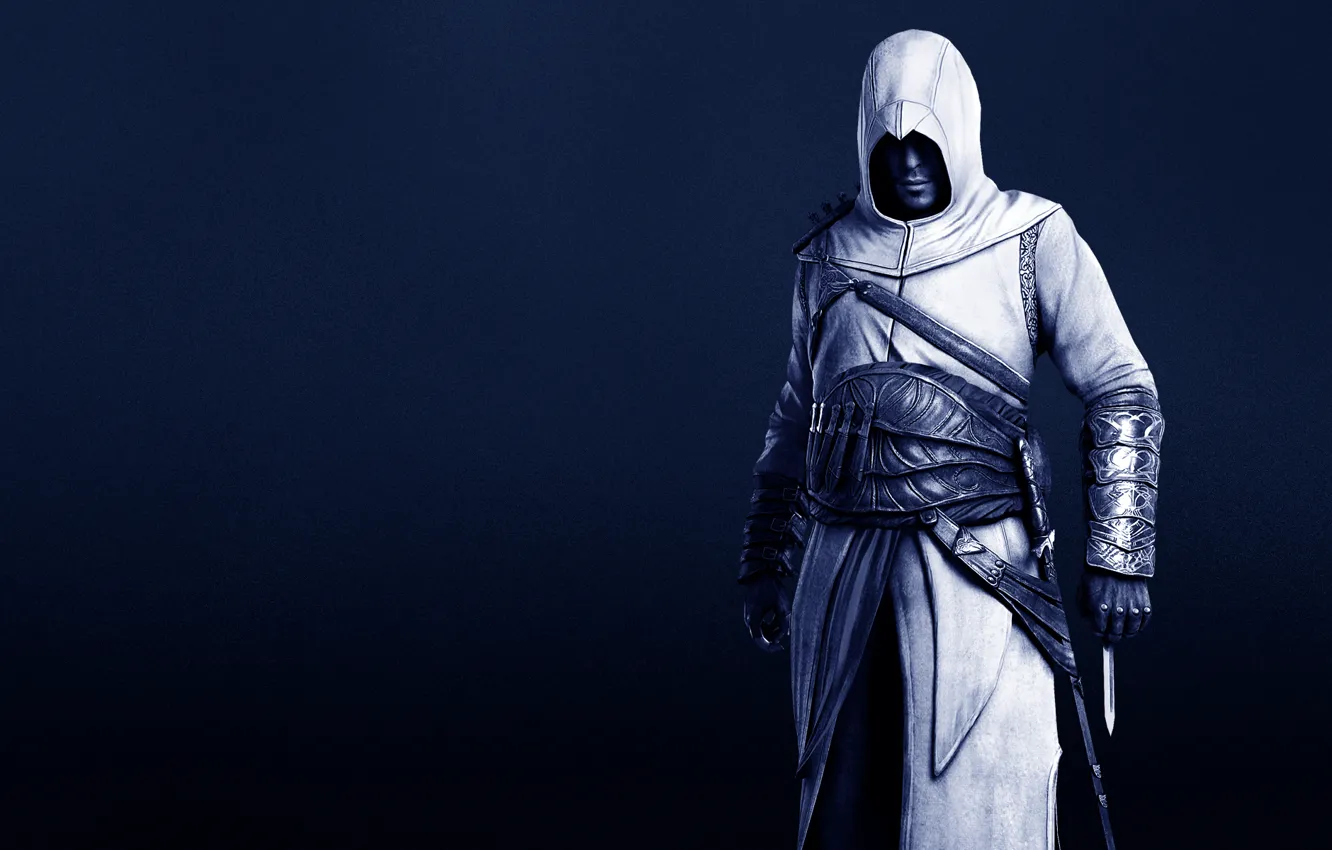 Фото обои темнота, костюм, нож, Assassin’s Creed, Кредо убийцы