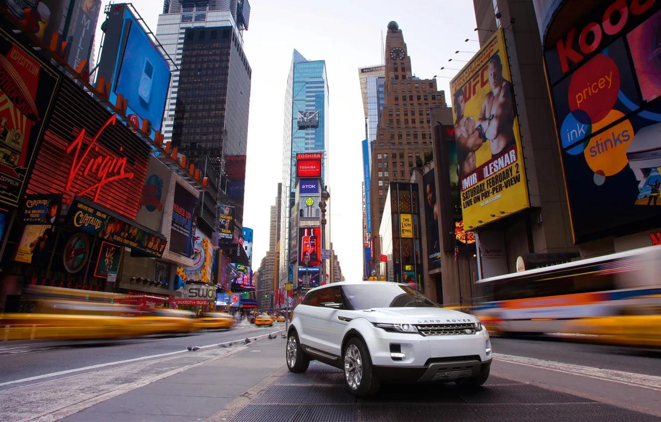 Фото обои Land Rover, new york, манхетен