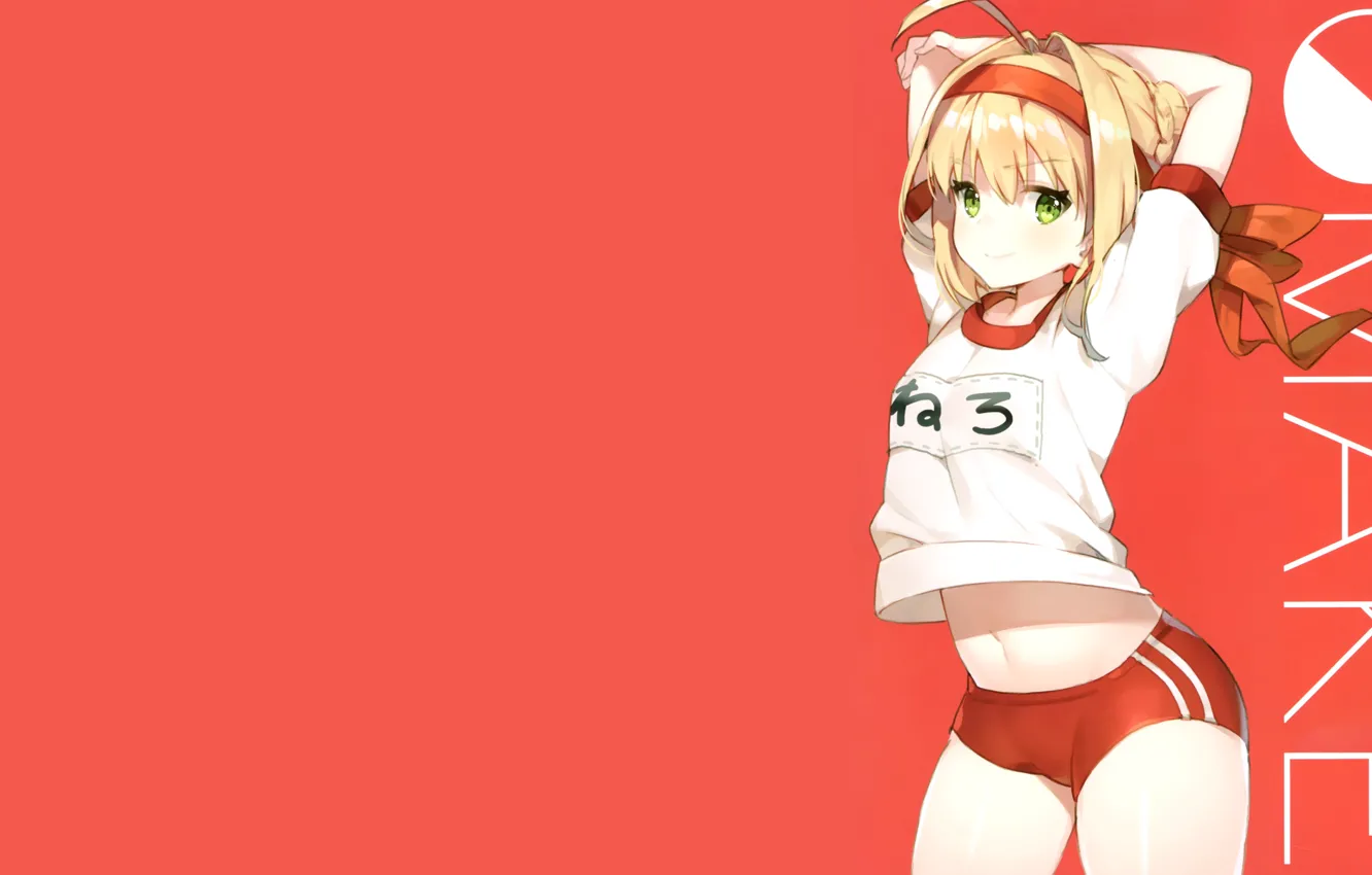 Фото обои girl, sexy, shorts, anime, beautiful, short hair, pretty, blonde