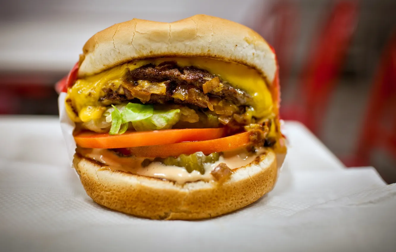 Фото обои макро, еда, Burger