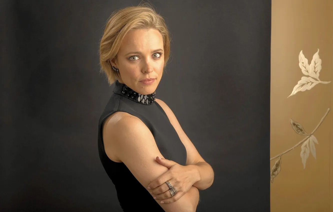 Фото обои актриса, блондинка, фотограф, газета, Rachel McAdams, фотосессия, Рэйчел МакАдамс, 2015