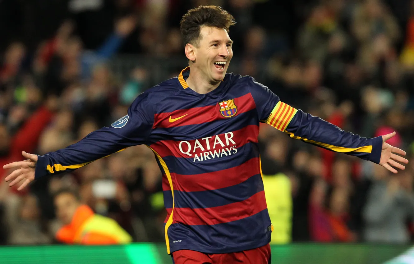 Фото обои Lionel Messi, Barcelona, celebration