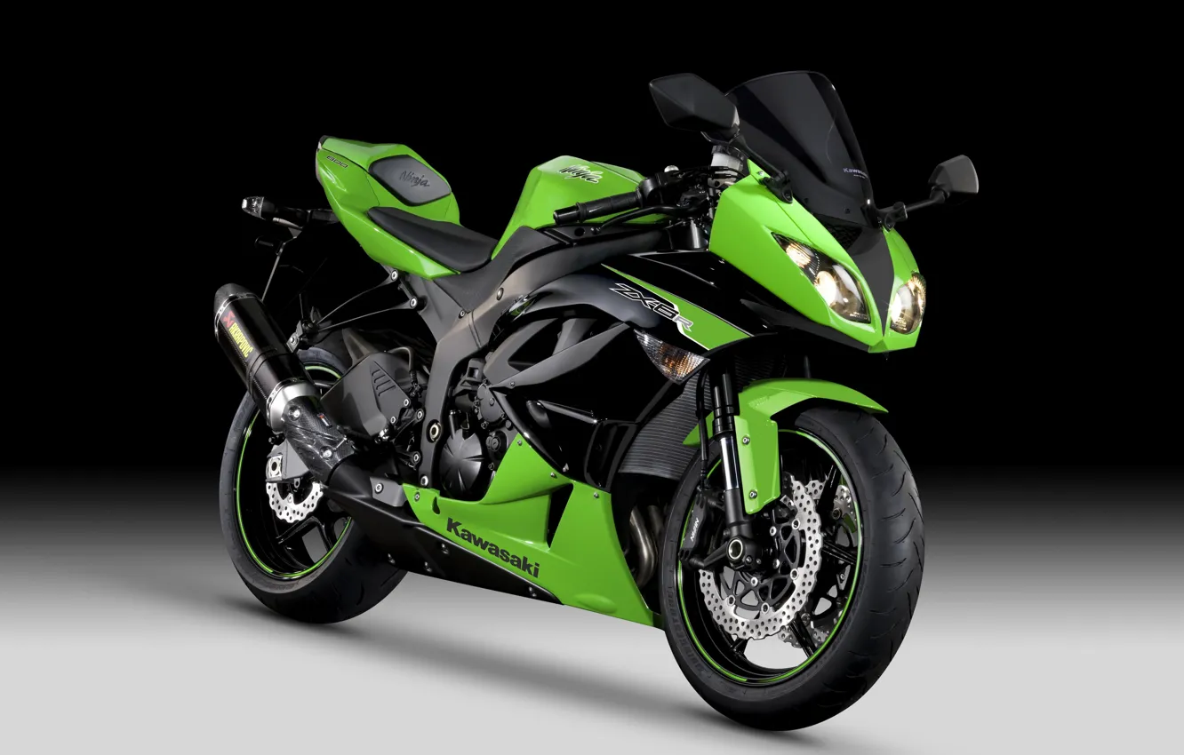 Фото обои мотоцикл, байк, motorcycle, superbike, sportbike, Kawasaki Ninja ZX-6R