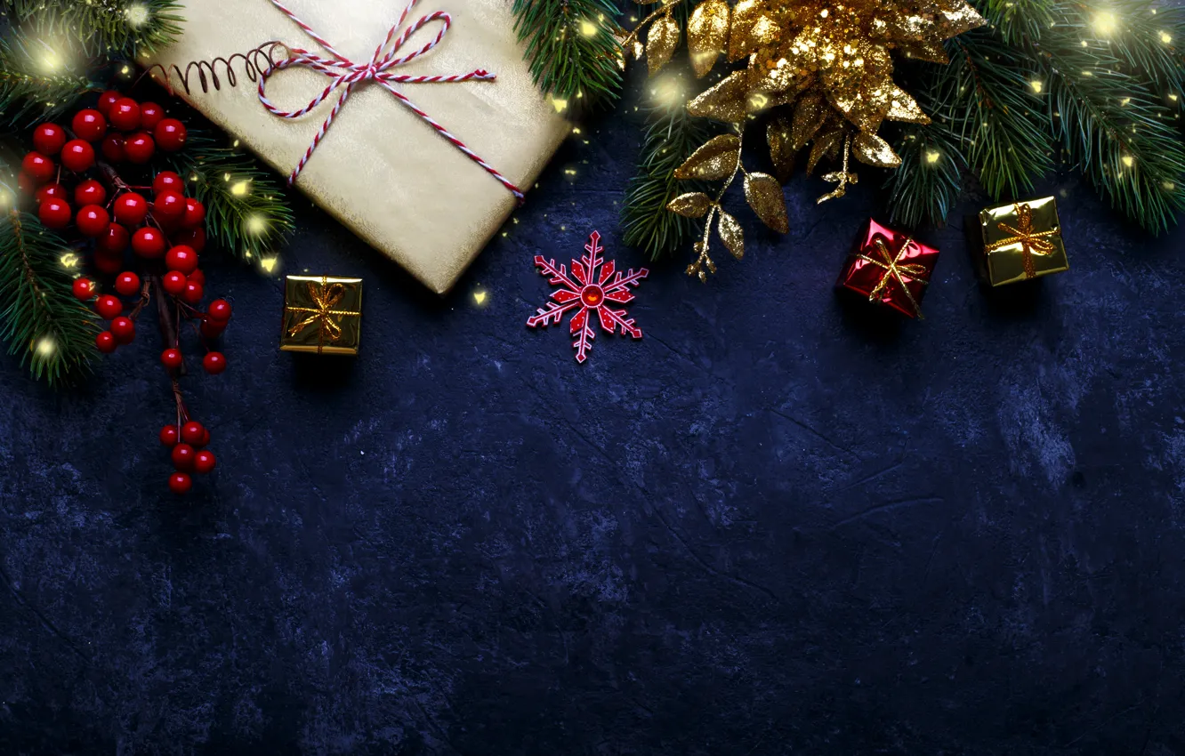 Фото обои Новый Год, Рождество, подарки, Christmas, New Year, gift, decoration, Happy