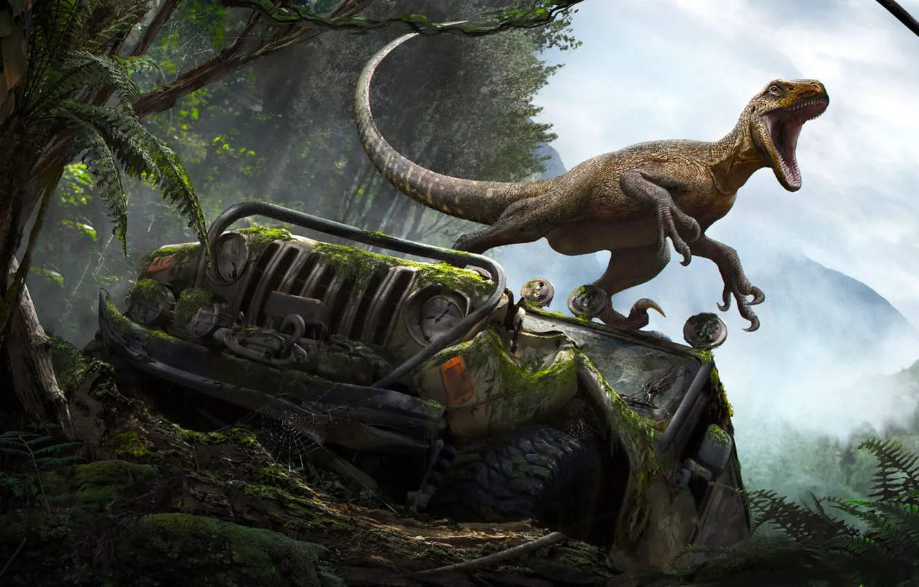 Фото обои динозавр, ящер, RJ Palmer, The Isle-Magnaraptor