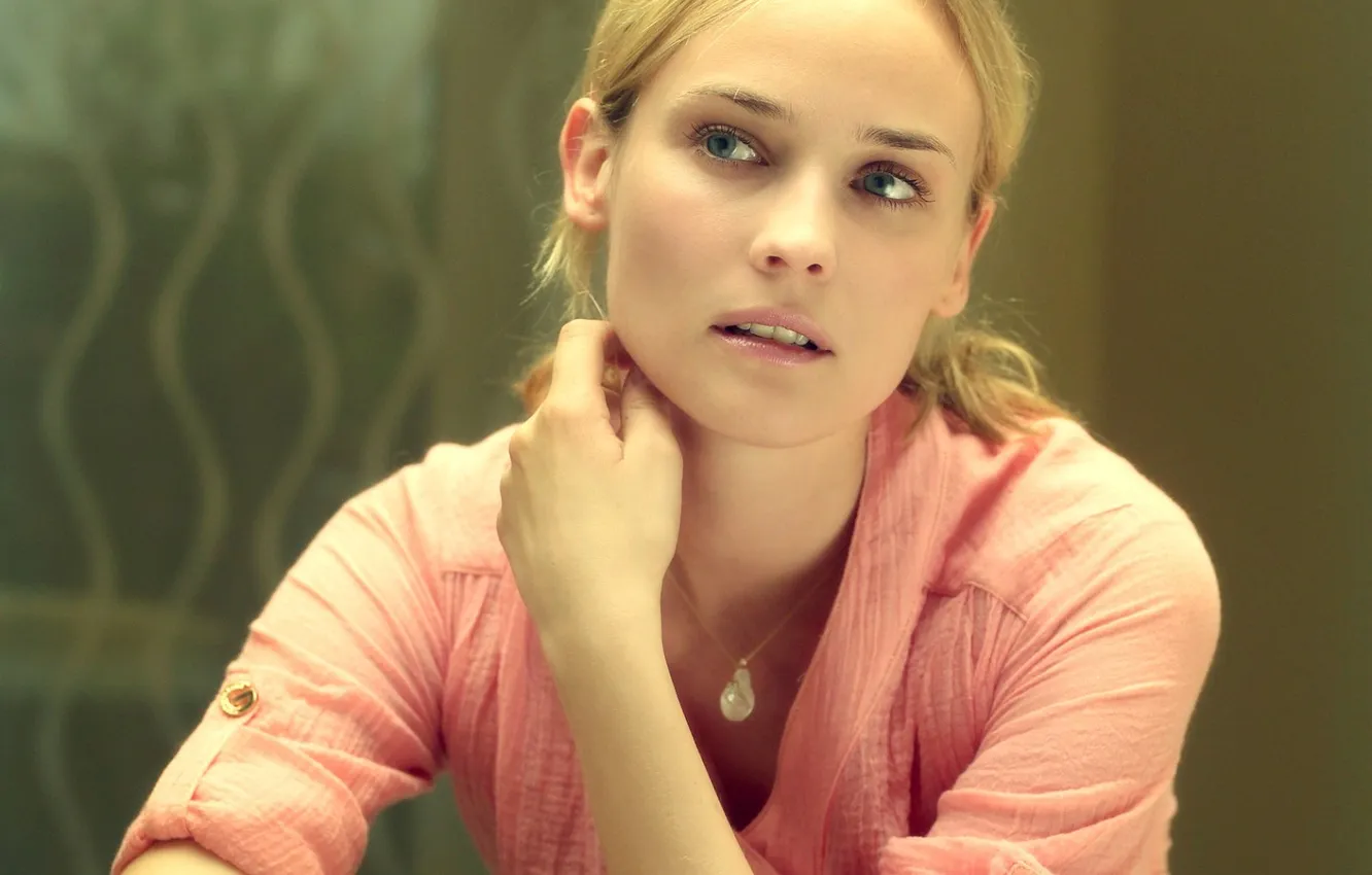 Фото обои взгляд, тело, Diane-Kruger