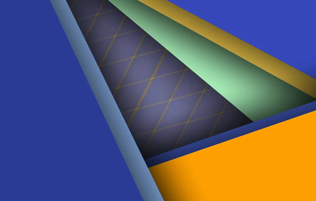 Фото обои линии, синий, геометрия, салатовый, color, material, desing