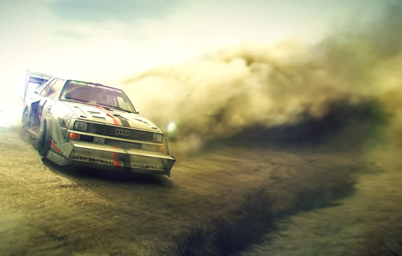 Фото обои audi, dirt3, quatro