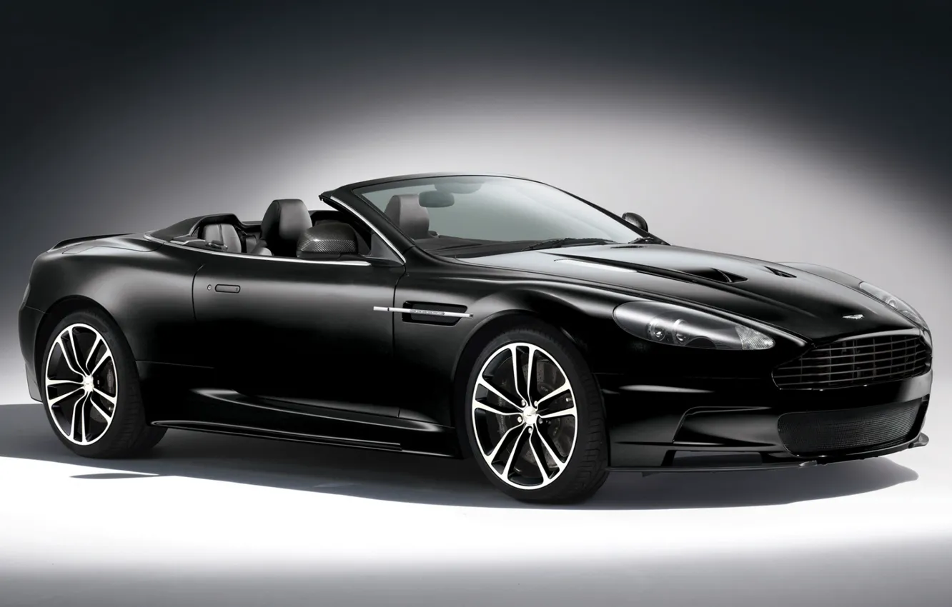Фото обои авто, чёрная, Aston-Martin