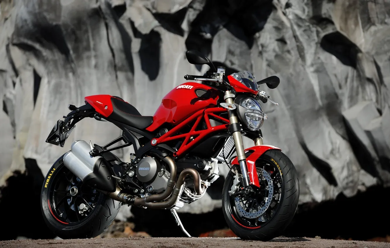 Фото обои 2012, monster, ducati, pirelli, 1100evo