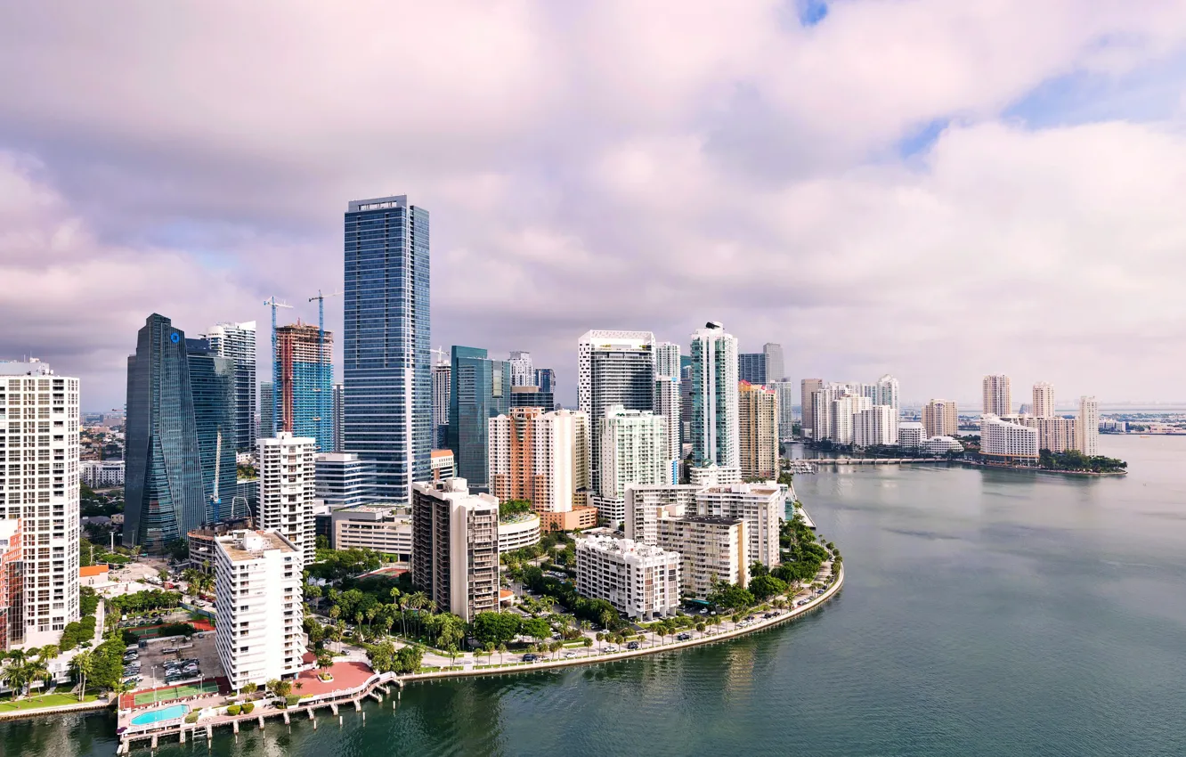 Фото обои city, город, обои, USA, америка, небоскрёбы, картинка, высотки