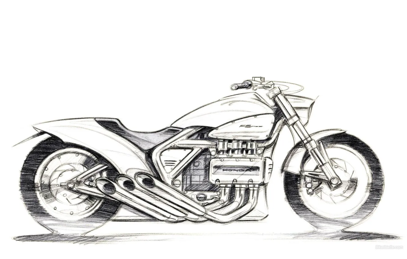 Фото обои мотоциклы, мото, Honda, moto, motorcycle, motorbike, Rune 2004, Rune