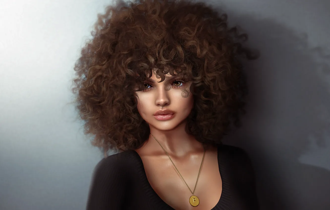 Фото обои глаза, взгляд, девушка, лицо, губы, милашка