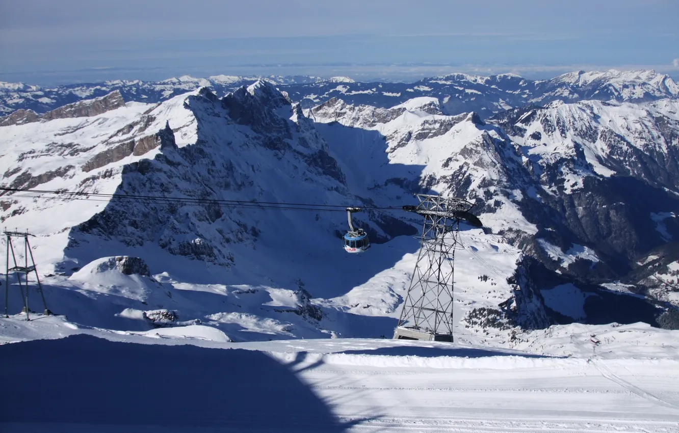 Фото обои Switzerland, Alps, mount Titlis
