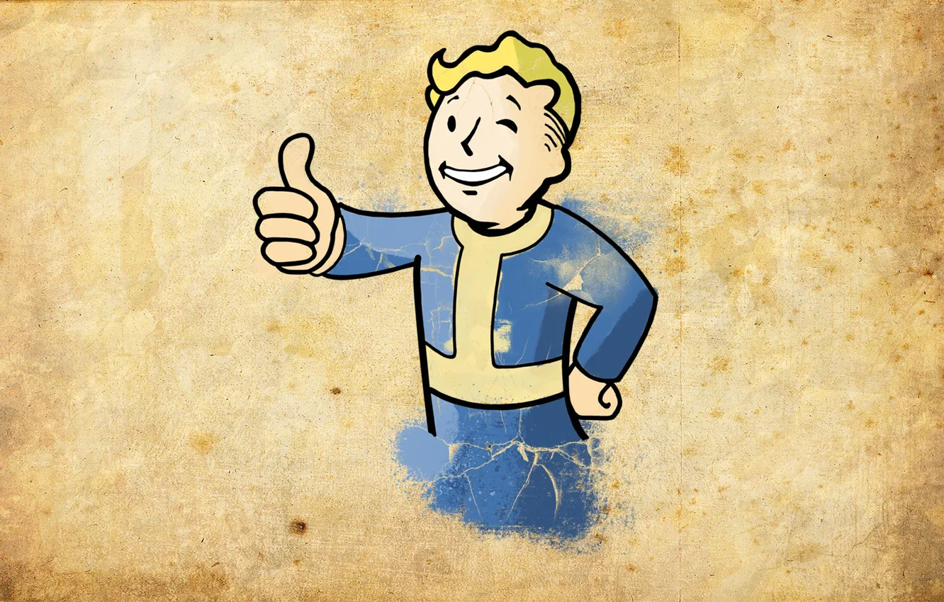 Фото обои Fallout, Bethesda, Пост-апокалипсис.Силовая броня, Vault-boy