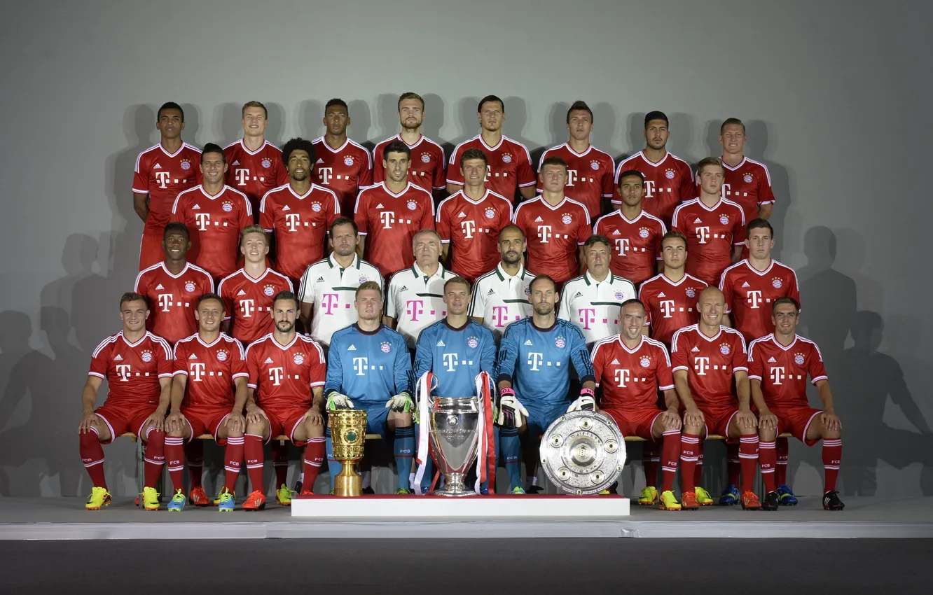 Фото обои футбол, Bundesliga, FC Bayern Munich 2013-14