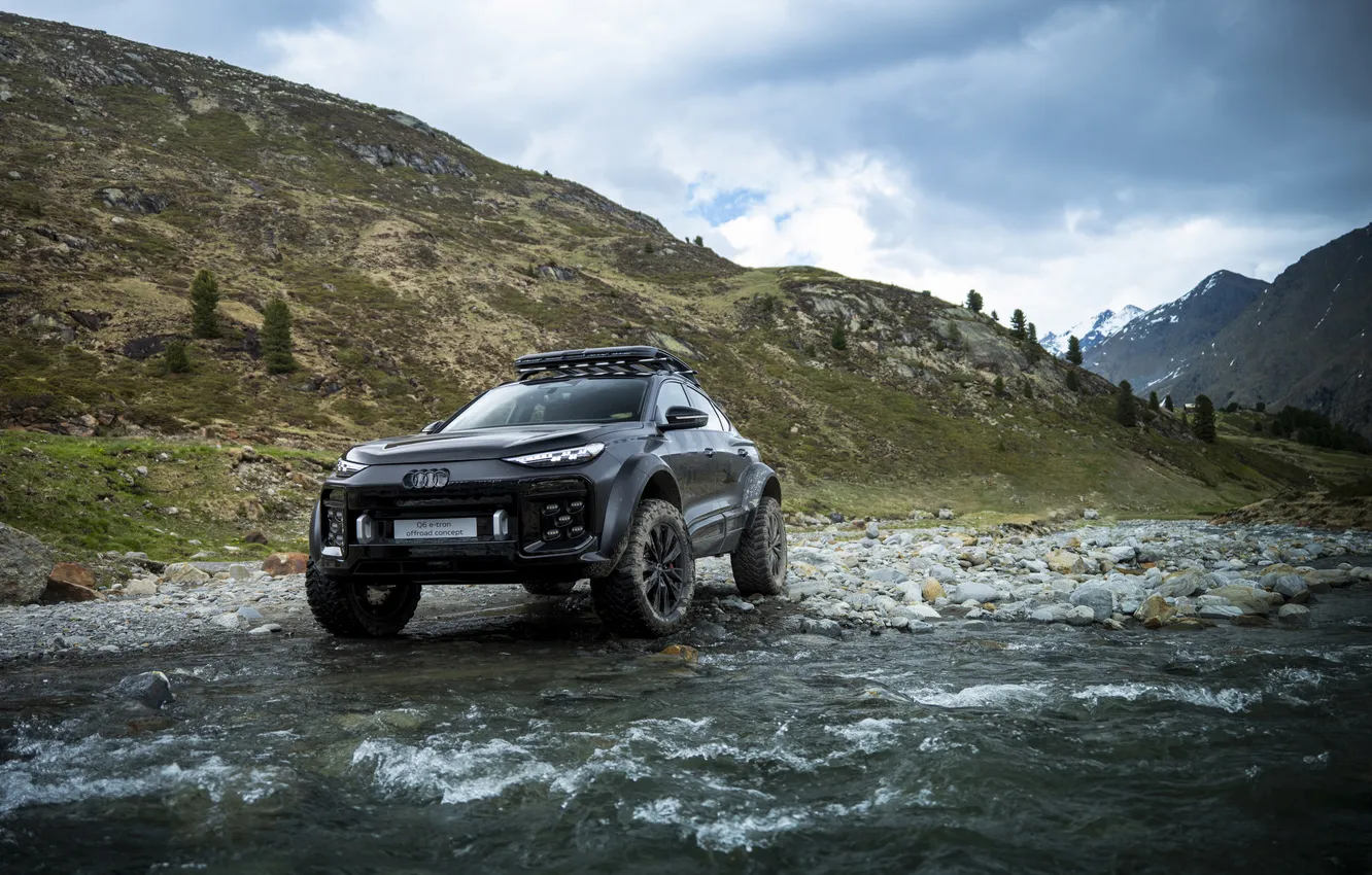 Фото обои concept, внедорожник, e-tron, offroad, SUV, 2025, Audi Q6 e-tron offroad concept, Audi Q6