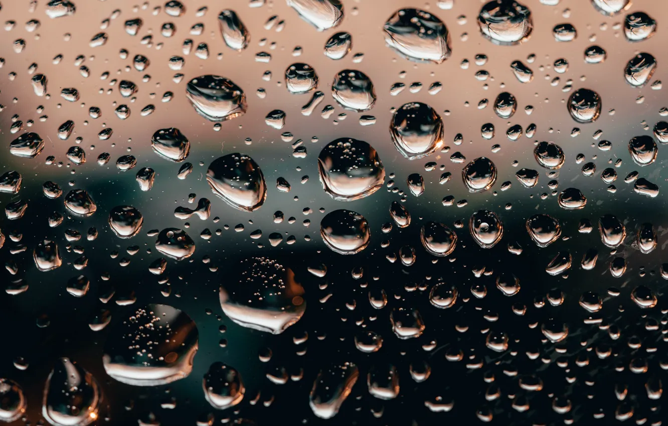 Фото обои стекло, вода, капли, дождь, glass, water