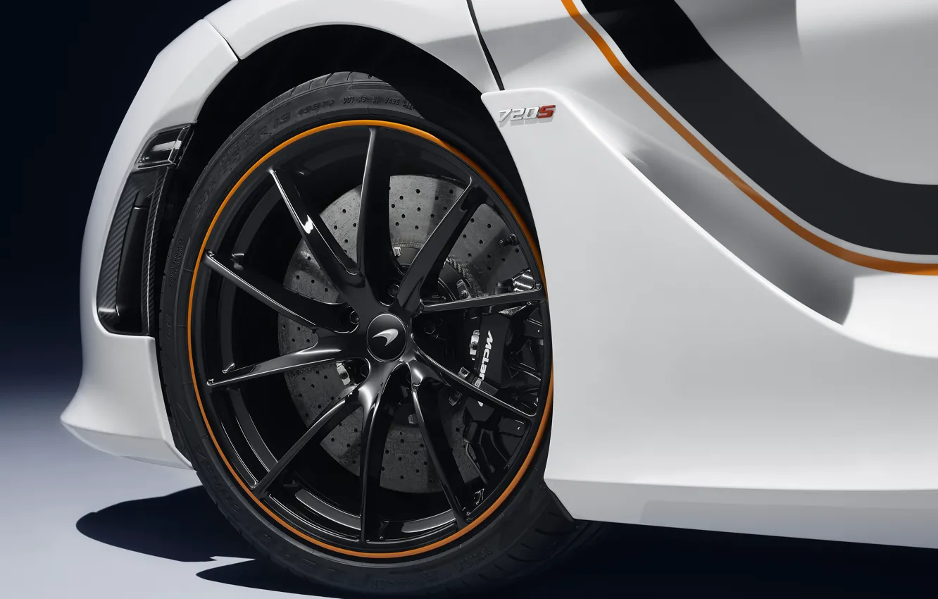 Фото обои McLaren, колесо, суперкар, 2018, MSO, 720S, Track Theme
