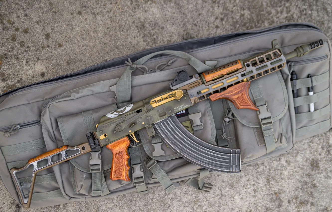 Фото обои оружие, gun, weapon, custom, Калашников, ак 47, штурмовая винтовка, assault Rifle