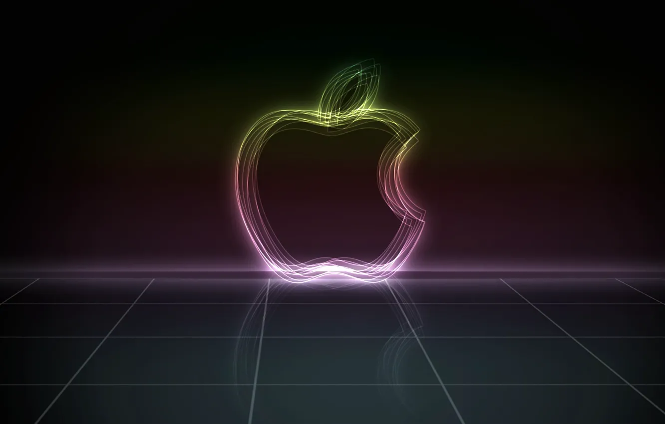 Фото обои абстракция, Apple, mac