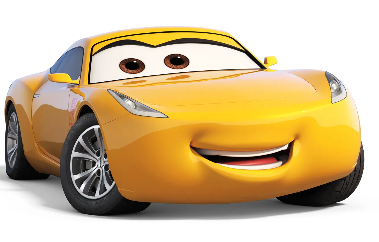 Фото обои car, Disney, Pixar, Cars, yellow, animated film, animated movie, Cars 3