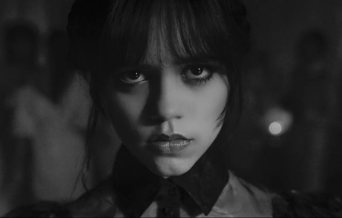 Фото обои Wednesday Addams, Аддамс, Wednesday, Jenna Ortega, Вэнсдей