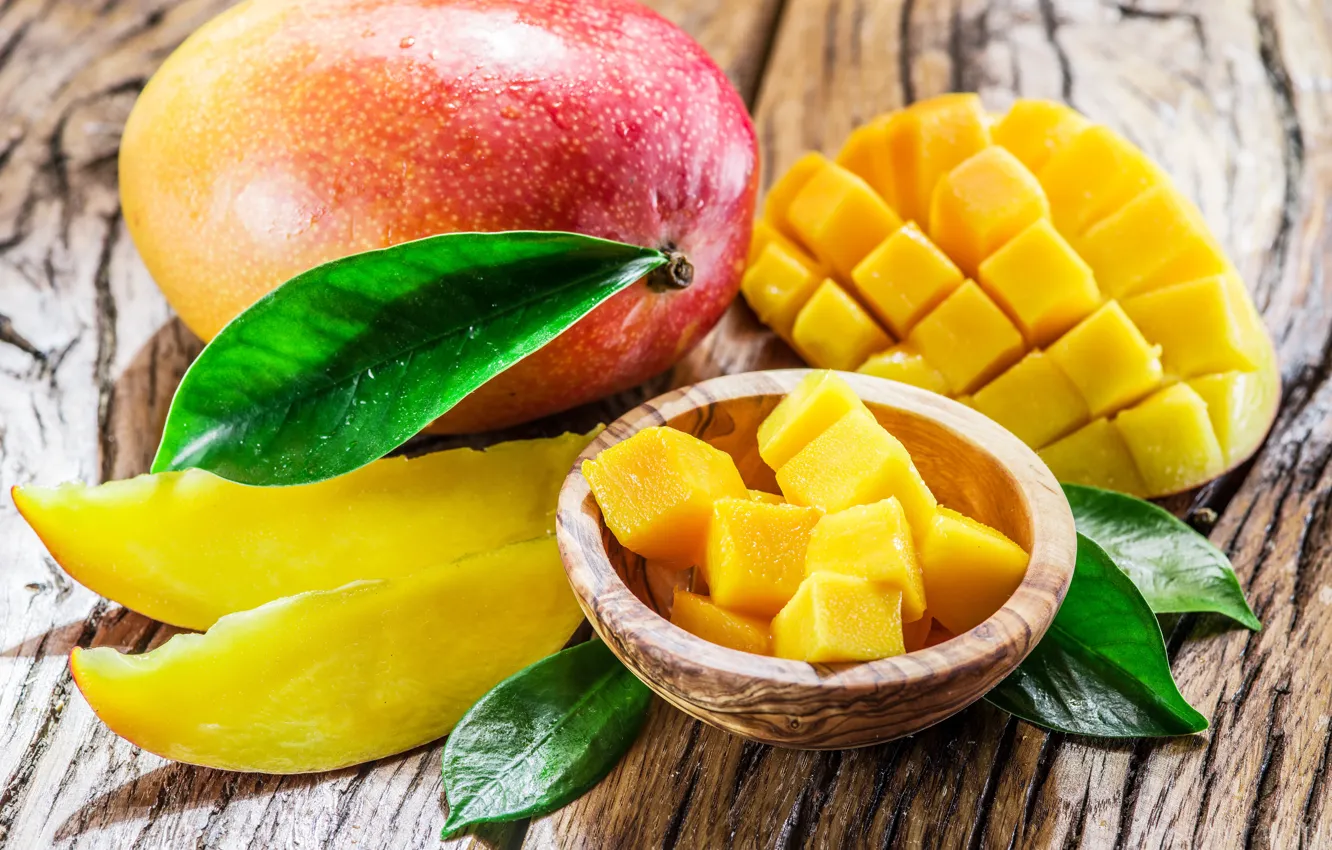 Фото обои доски, фрукт, манго, Fruit