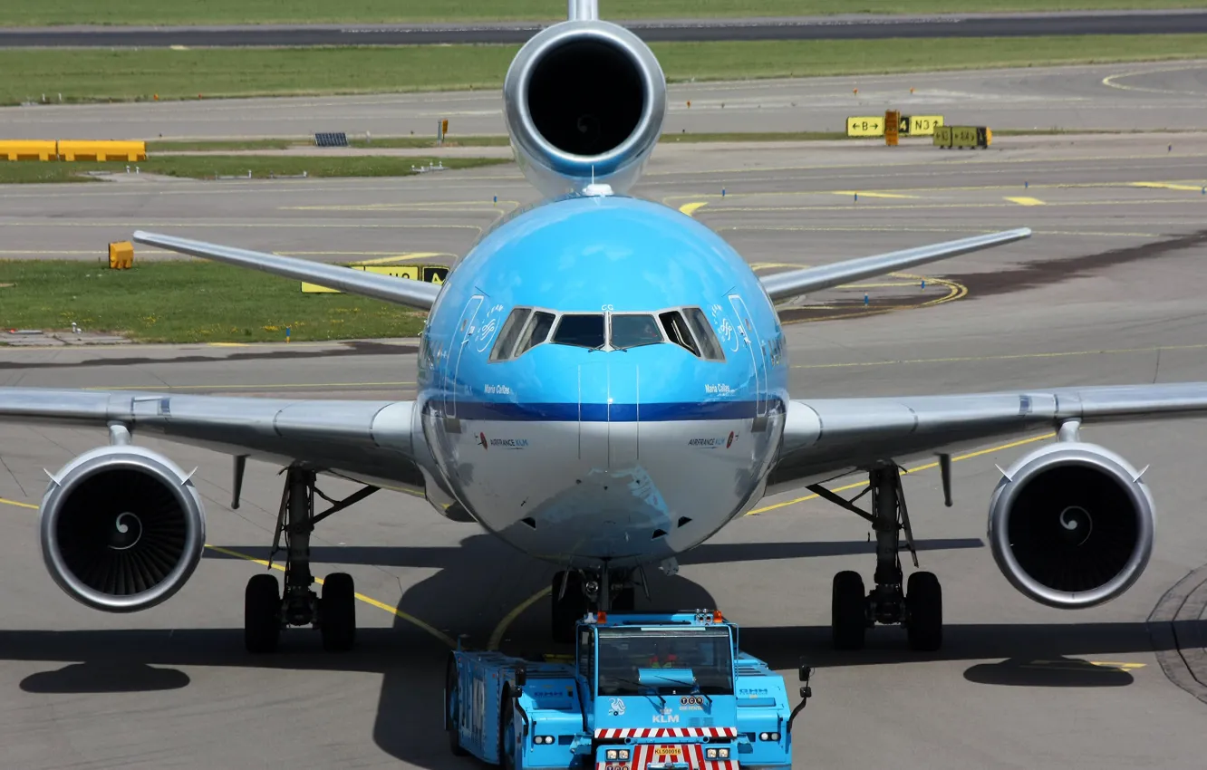 Фото обои транспорт, самолёт, аэродром, обслуживание, McDonnell Douglas MD-1