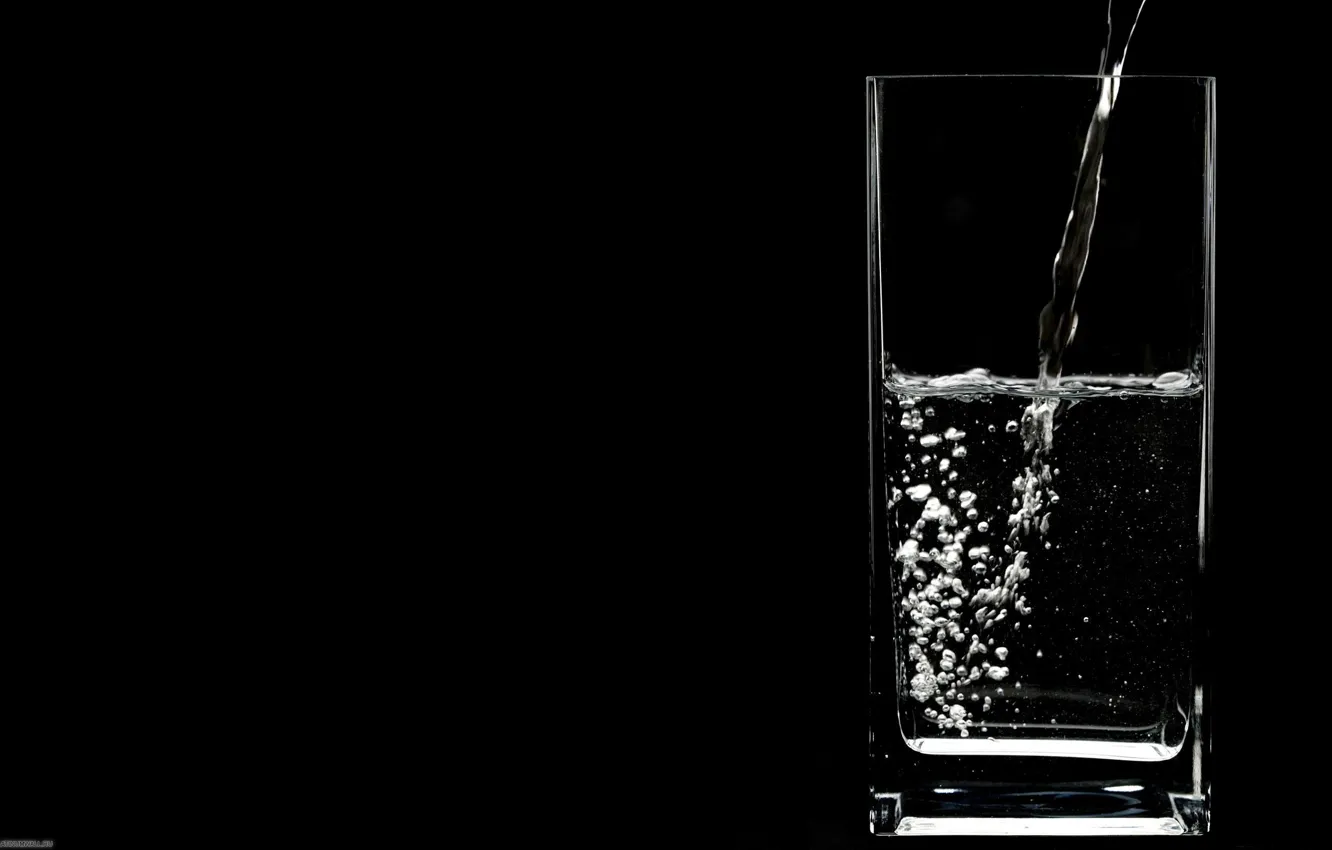 Фото обои вода, стакан, пить