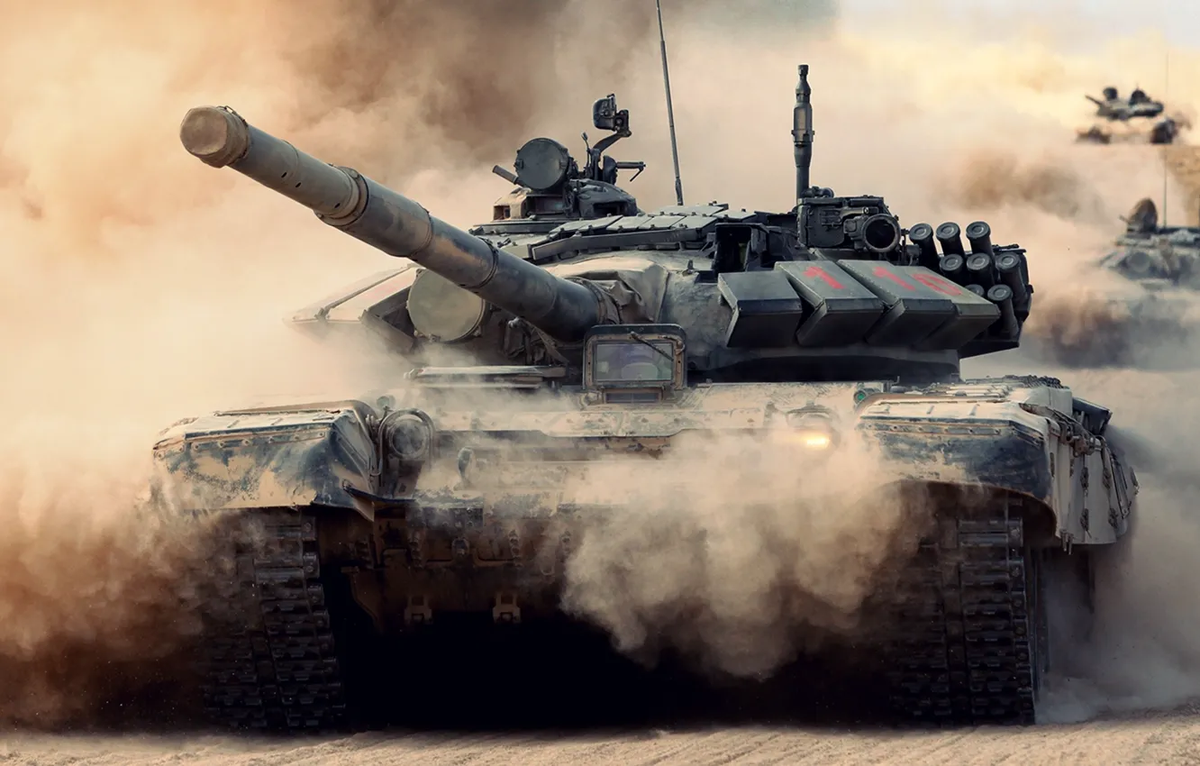 Фото обои армия, танк, Россия, T-72, Т-72Б2