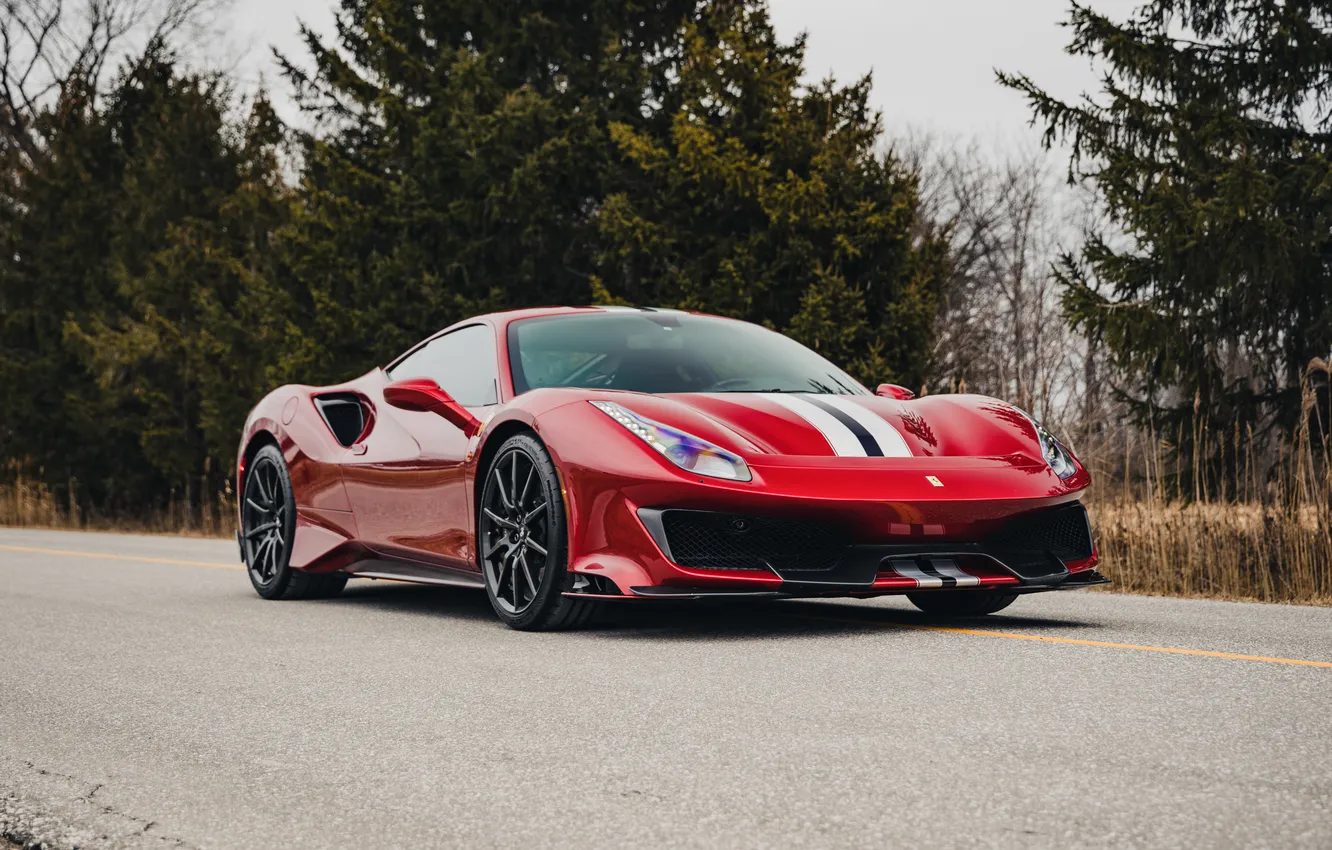 Фото обои Ferrari, 488, Ferrari 488 Pista