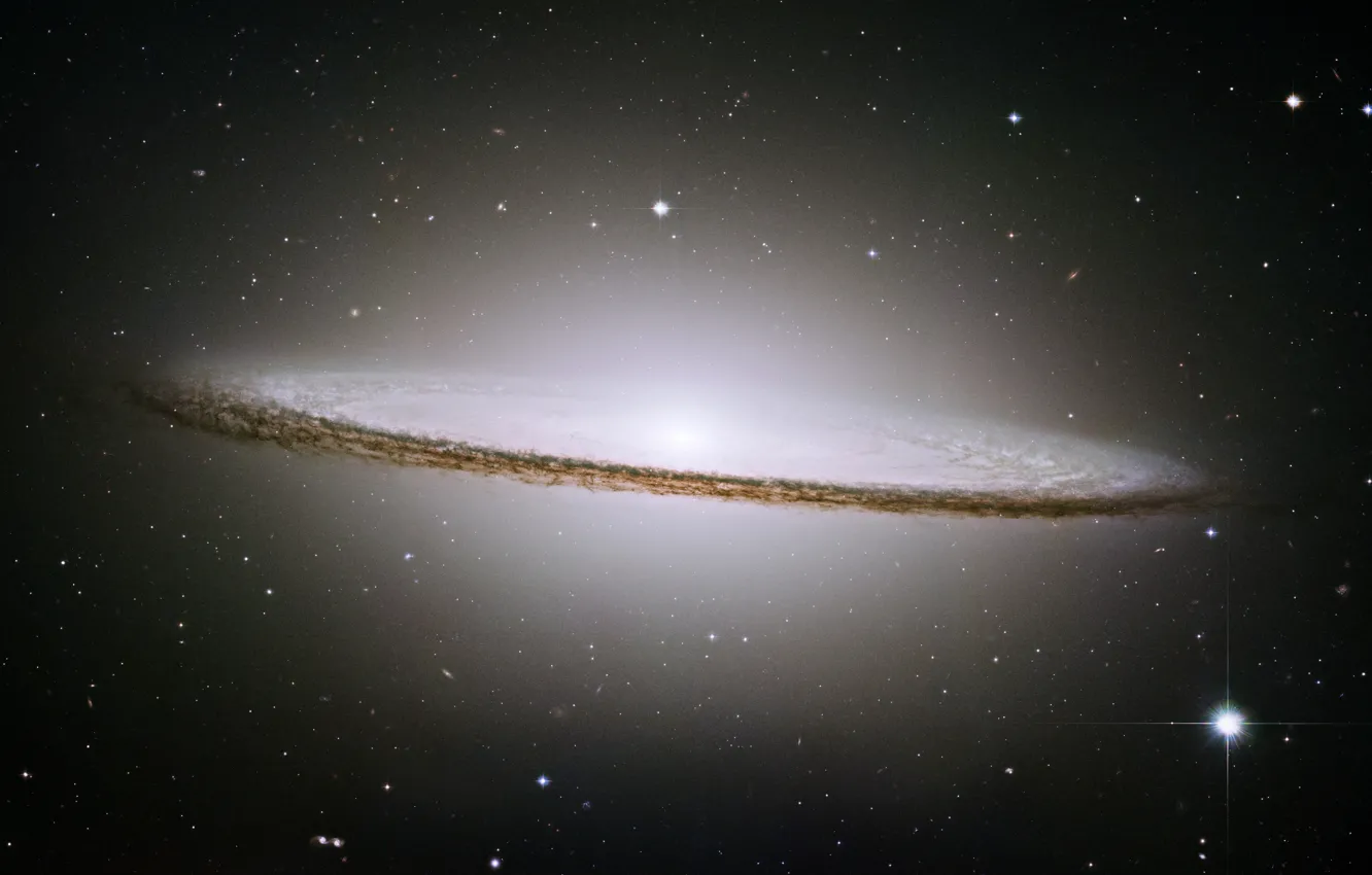Фото обои Хаббл, Галактика, Sombrero Galaxy, M 104