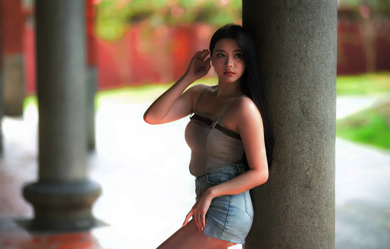 Фото обои China, girl, sexy, woman, model, asian, cute, person