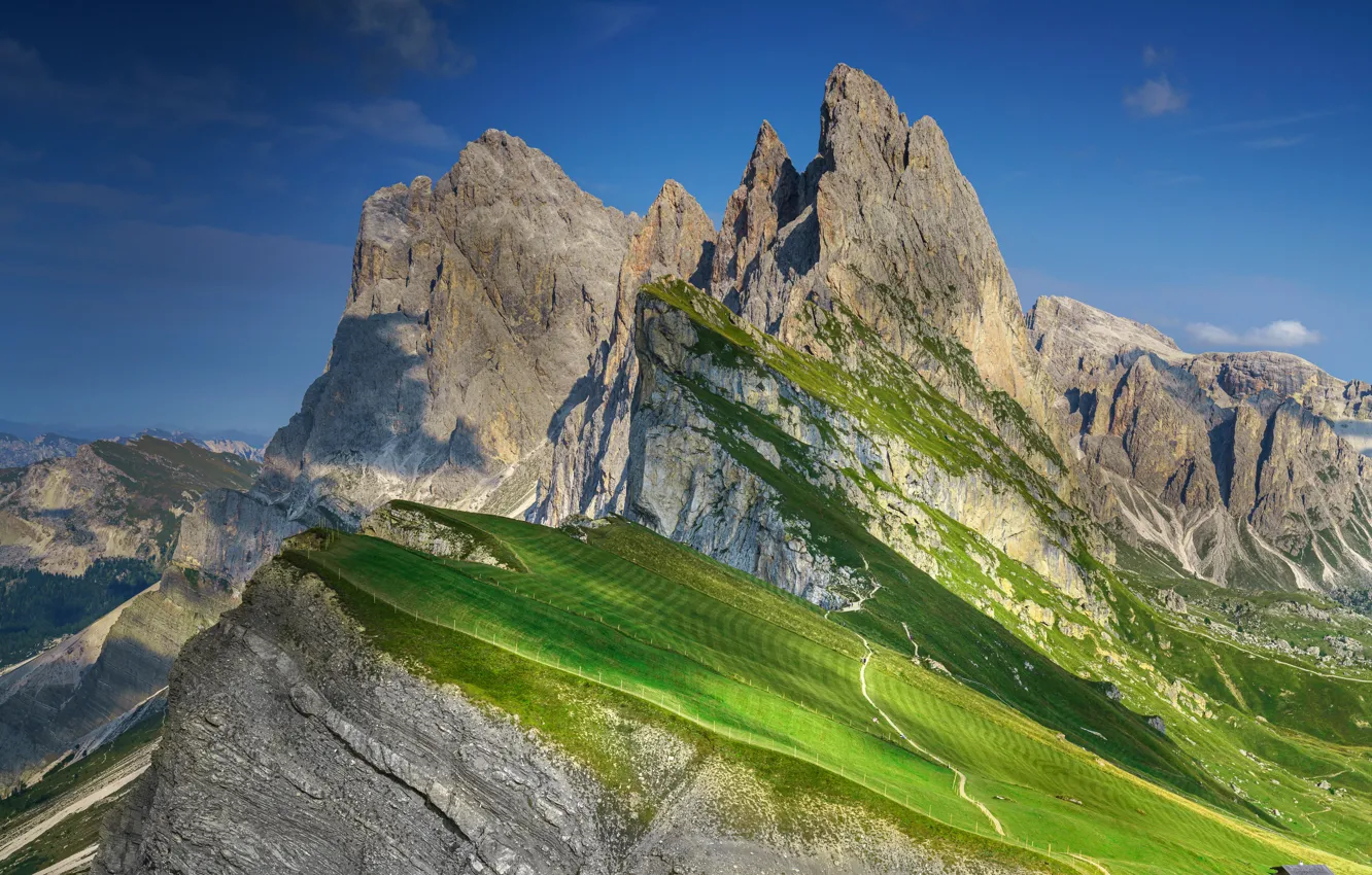 Фото обои горы, скалы, склон, Альпы, вершина, Италия, Italy