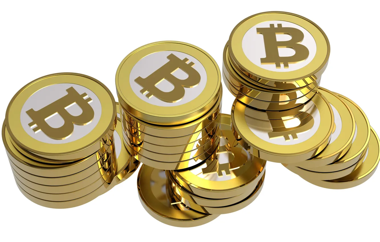 Фото обои блеск, монеты, coins, bitcoin, биткоин, btc