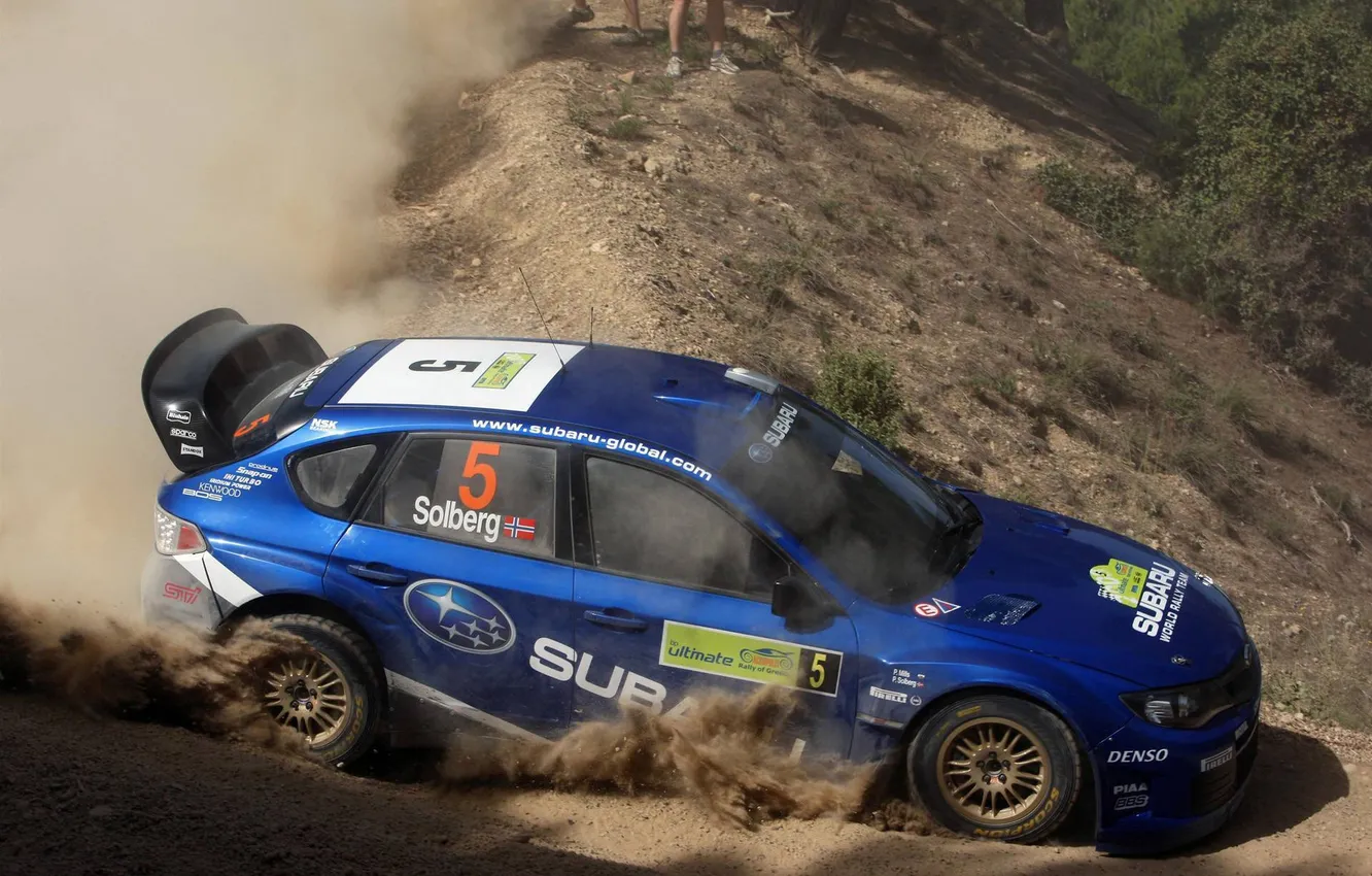 Фото обои subaru, sti, solberg