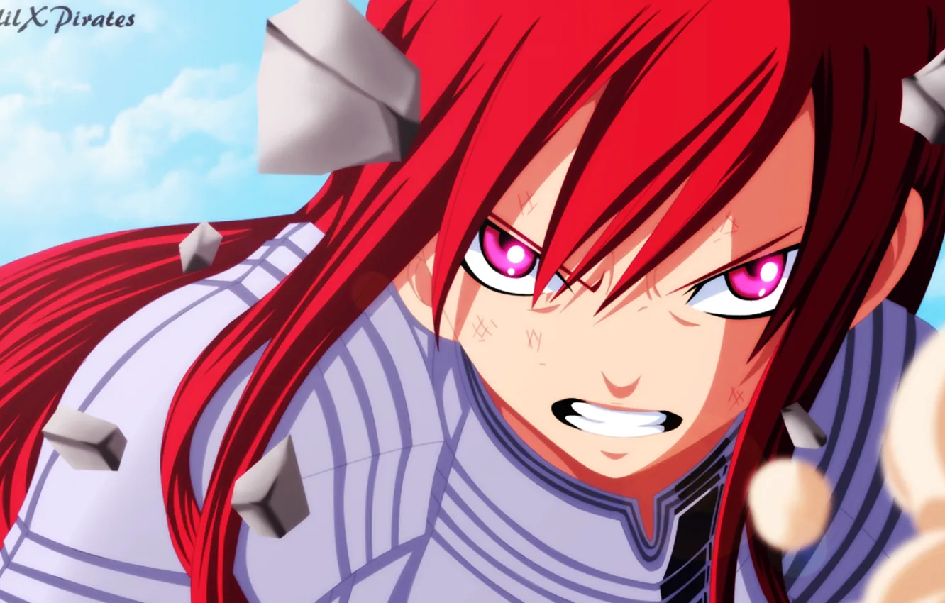 Фото обои fairy tail, сказка о хвосте феи, erza scarlet