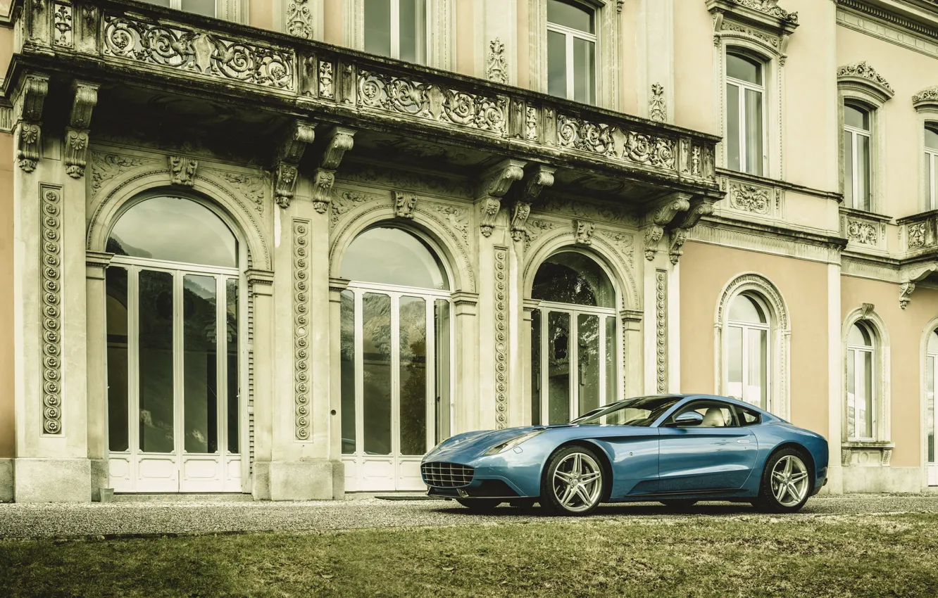 Фото обои фото, Голубой, Ferrari, Автомобиль, berlinetta, F12, Touring, 2015