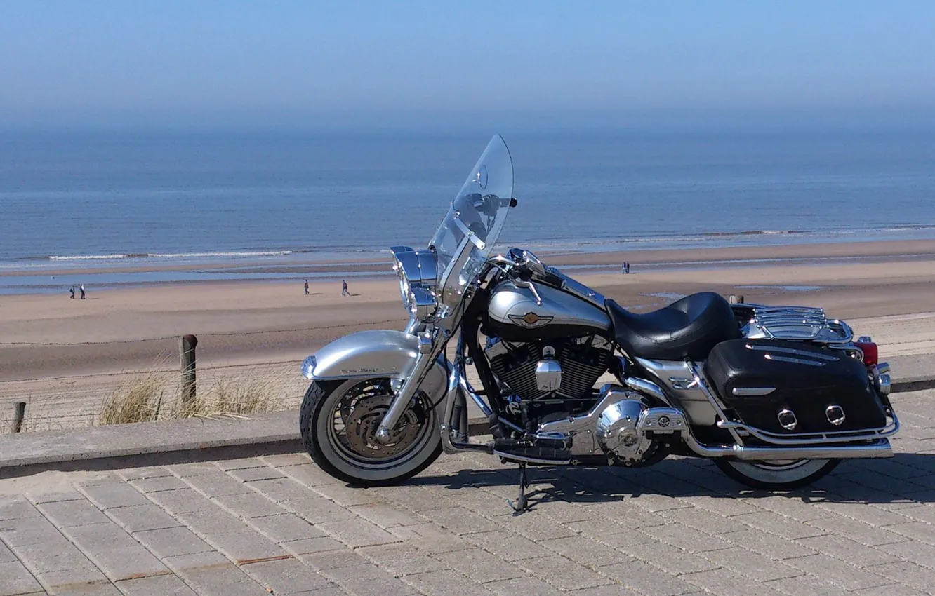 Фото обои Harley, Настроение, Sea, Самый классный мотоцикл