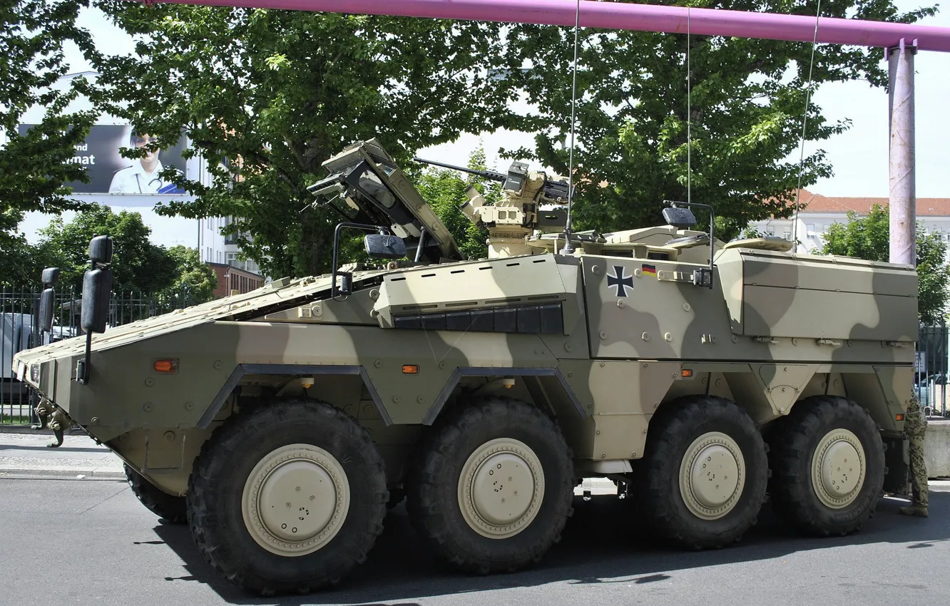 Фото обои weapon, Boxer, armored, military vehicle, armored vehicle, armed forces, military power, 033