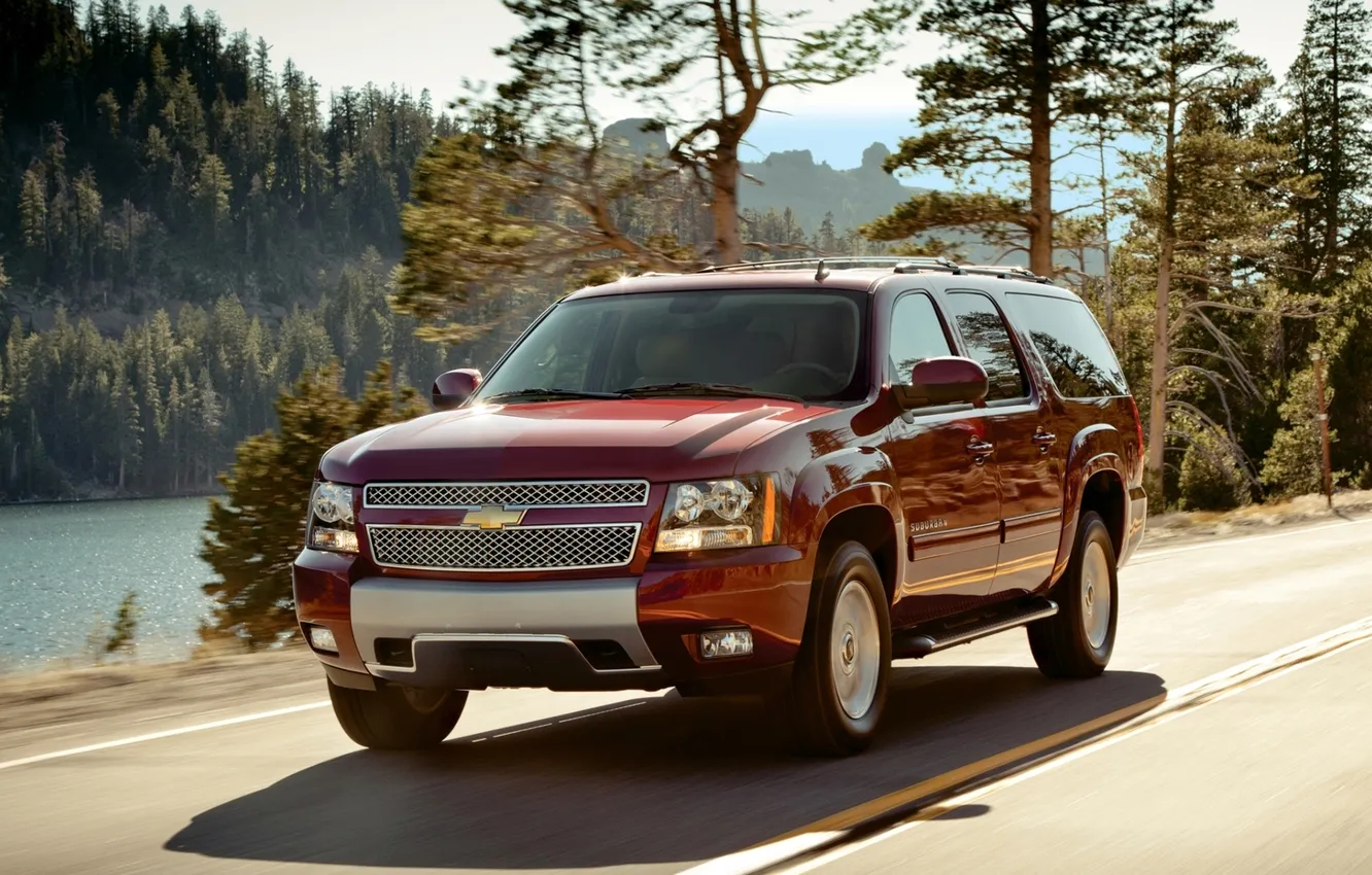 Фото обои Chevrolet, джип, шевроле, передок, suburban